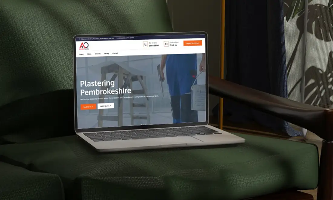 Plastering Pembrokeshire responsive website