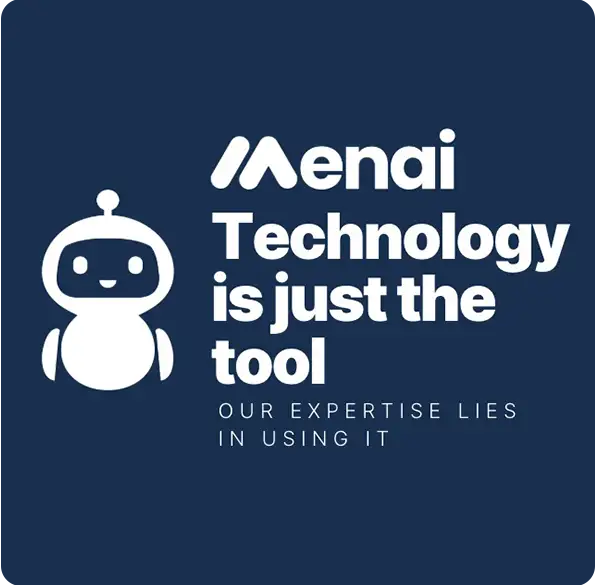 Think Menai graphic explaining that technology is the tool