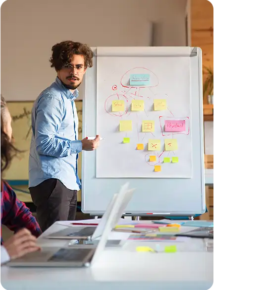 A team planning the customer journey